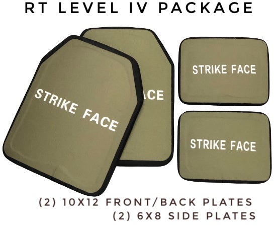 Redemption Tactical Crusader 2.0® l St. Michael FULL ARMOR KIT COMBO PACKAGE with Crusader 2.0 +IFAK Medical Kit + LEVEL IV  (2) 10x12 Front/Back Plates (2) 6x8 Side Plates (Level III PE)