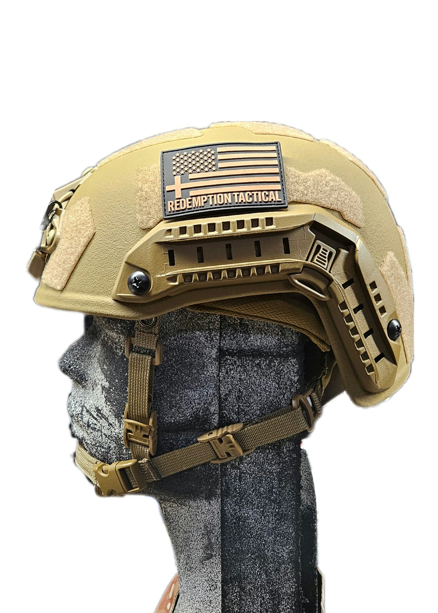 Ballistic Helmet RT2 High Cut Helmet: Tested to LEVEL IIIA (Included Arc Rails, Padding, Straps)
